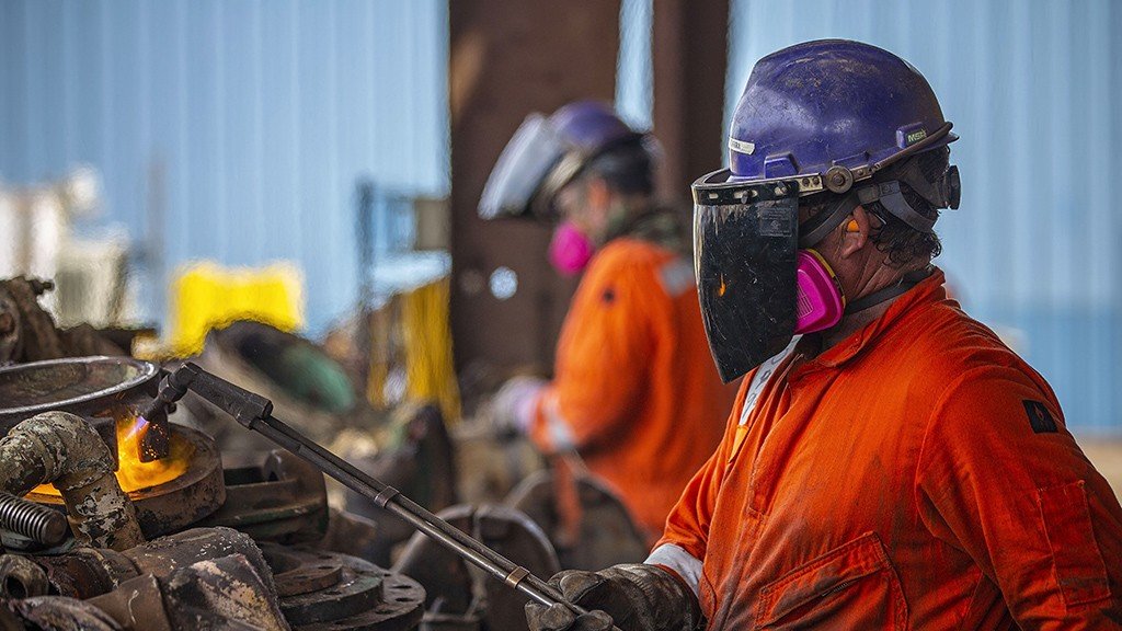 Skilled steel scrap cutters at the Port of Brownsville’s three primary ship recycling yards. The port captures 85 percent of the nation’s ocean vessel recycling business.