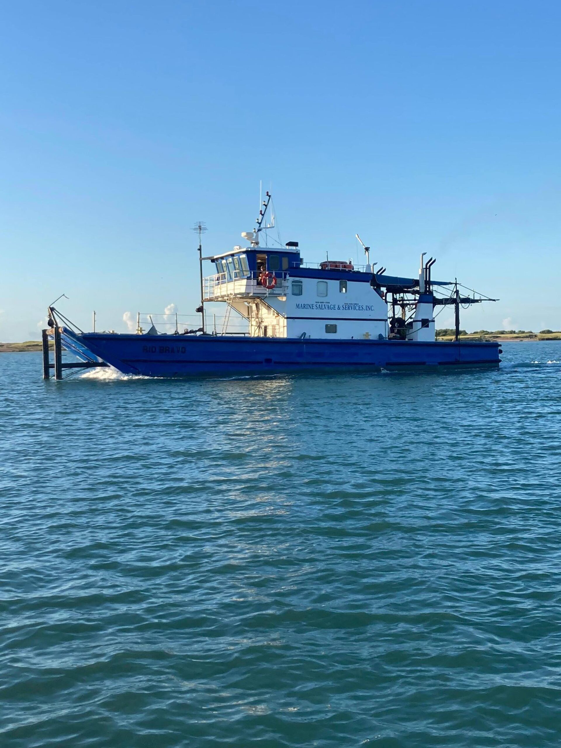 On Tuesday, Friends of RGV Reef sank three large, retired ships named the SPI Ceviche, Andy Fasken and Billy Kenon about 12 miles north of the South Padre Island jetties. The sinking of ships for the RGV Reef project is described by participants as a long process that involves a series of steps from obtaining boats to cleaning them and making them properly sink upright. (Courtesy photo)