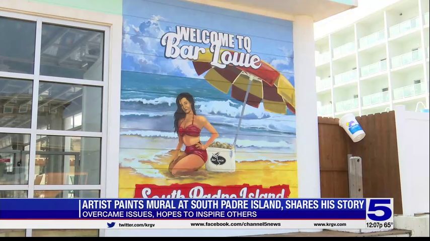 Meet the artist who painted the mural at South Padre Island's Marriott hotel