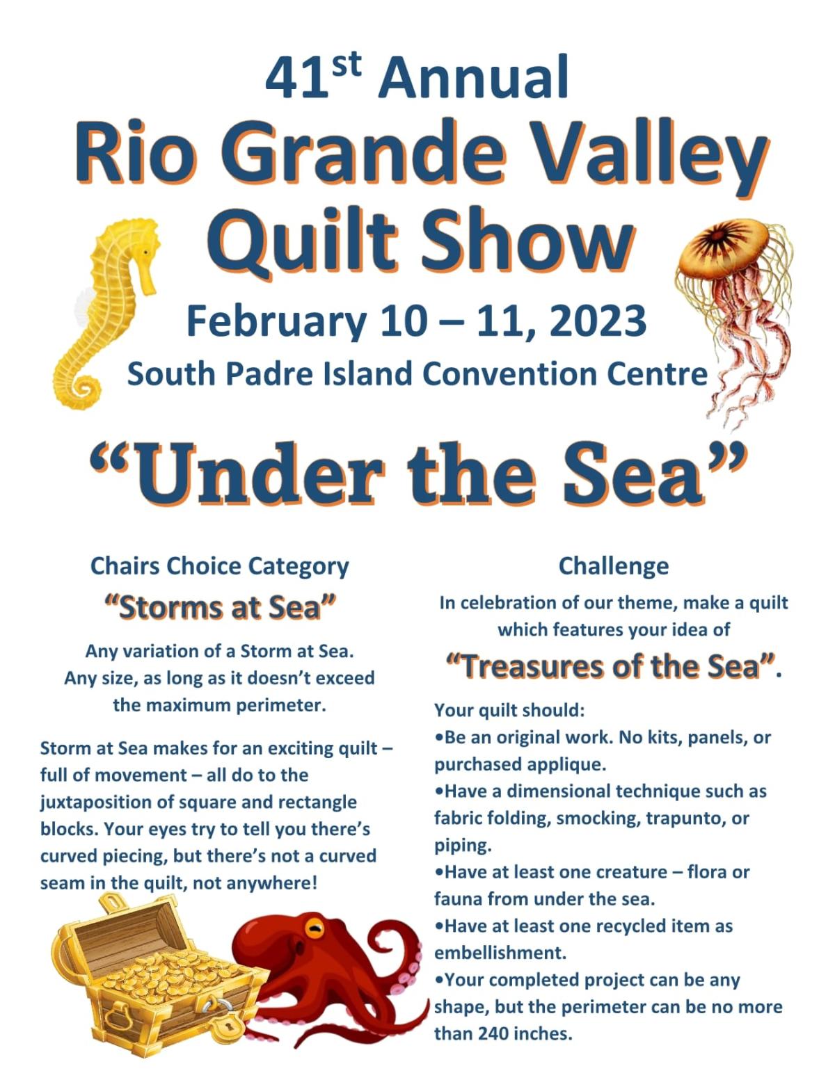 Rio Grande Valley Quilt Show "Under the Sea"