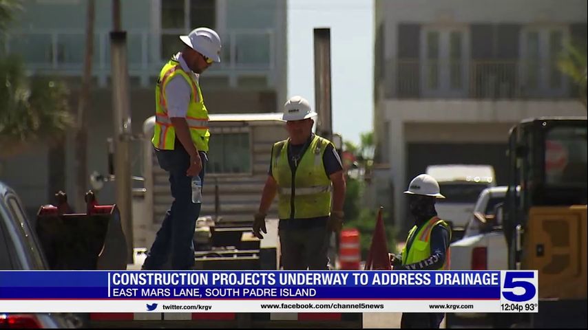 Construction projects underway at South Padre Island